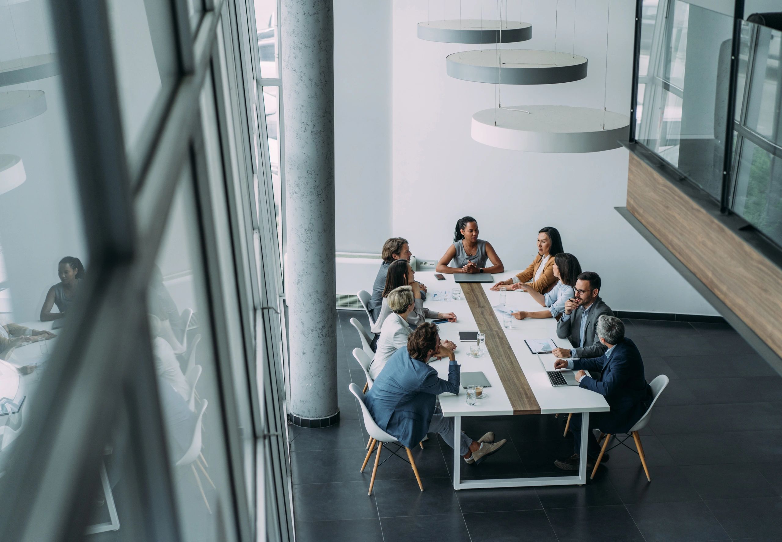 Professional team in a business meeting